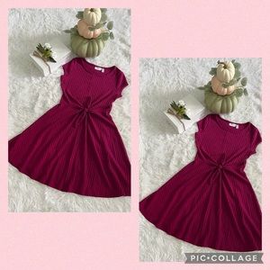 This is a burgundy Dress